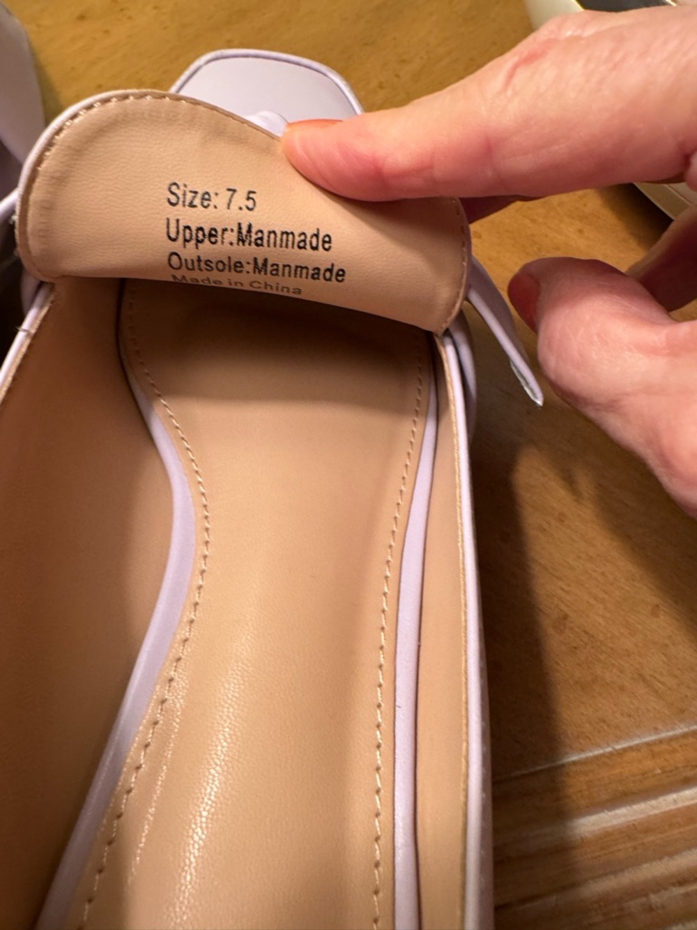 New York & Company Lilac Knot-Front Loafers - Picture 4 of 5
